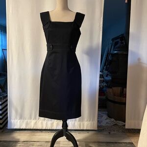 London Times Black Midi Dress